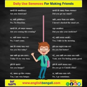 Daily Use Sentences For Making Friends