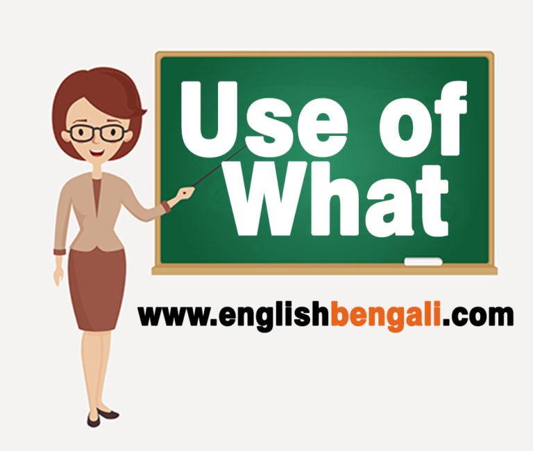 Use of what in Bengali