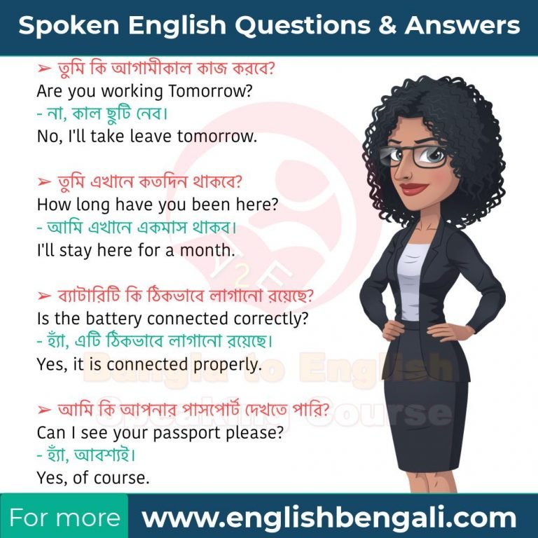 Spoken English Sentences for daily use