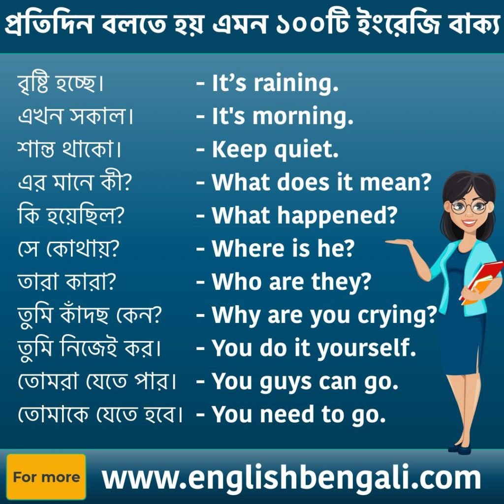 Simple English Sentences For Daily Use Daily Use Sentences