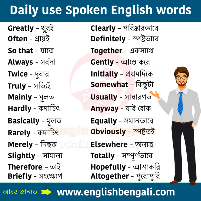 English Words For Daily Use Vocabulary