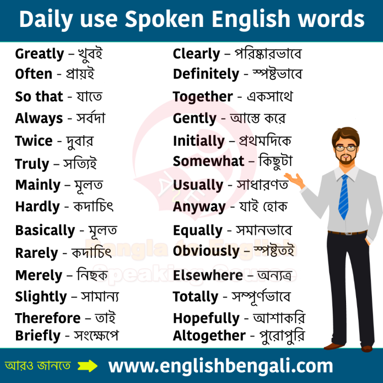 English words for daily use Vocabulary