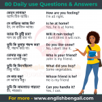 Daily use 80 English Questions & Answers - Bangla to English Speaking Course