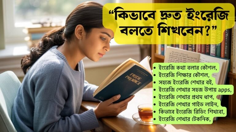 কিভাবে দ্রুত ইংরেজি বলতে শিখবেন